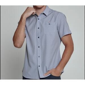 7 Diamonds- Santino Short Sleeve collar Shirt- XL